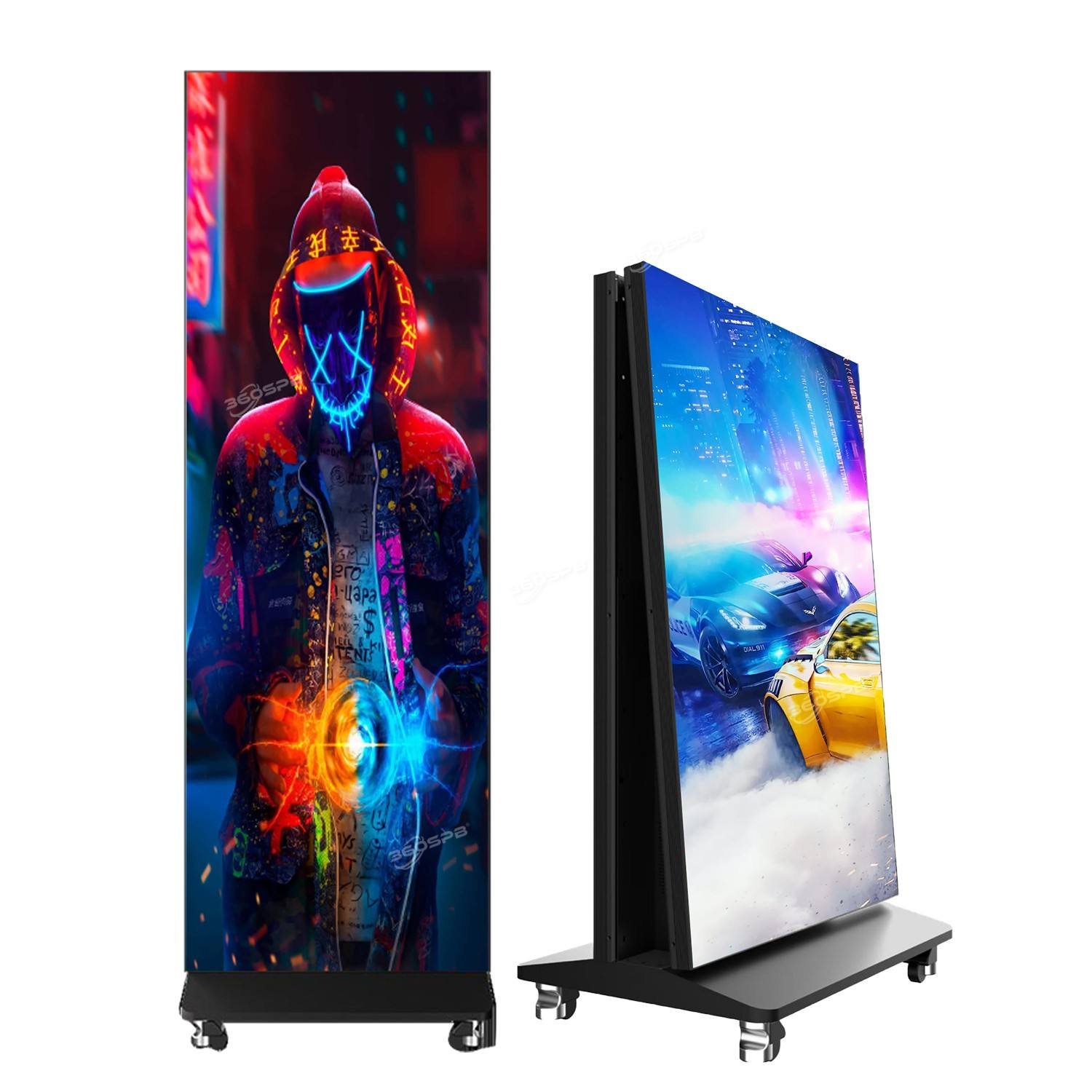 Foldable & Movable P2.5 Indoor LED Poster Screen – 7680Hz